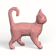 gif.gif Brass abyssinian cat low poly