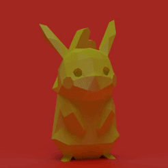 lea a Archivo STL gratis Pikachu hembra Low Poly・Modelo para descargar y imprimir en 3D, madDoctor