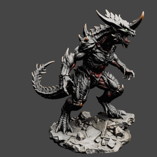 Diablo Kaiju Monster Miniature