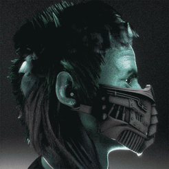 drummer_opt.gif STL file metal mask 2・3D printing model to download
