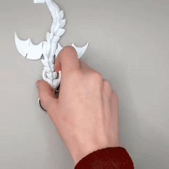 ezgif.com-video-to-gif-33.gif STL file Baby Flexi Sea Dragon, Articulated Dragon Keychain・3D printable design to download