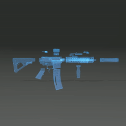 Joint-Sentinel_x-ray-Breakout.gif 3D file [Joint Sentinel] M4 Rifle - DDMK18 (Daniel Defense)・3D printer model to download