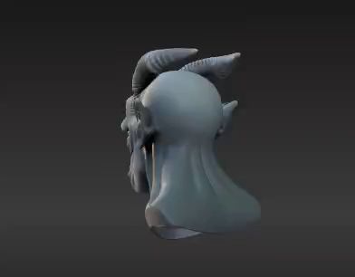 firefox_peHaYBoZeB.mp4 Escultura de cabeza de demonio terrorífico para figuras de acción de 7 pulgadas - STL de terror personalizado inspirado en Malak