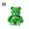 gif1.gif Shamrock Wiz Bear - Toy + Keyring (Print-in-Place)