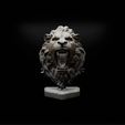 0001-0080.mp4 lion bust and Uv map textures