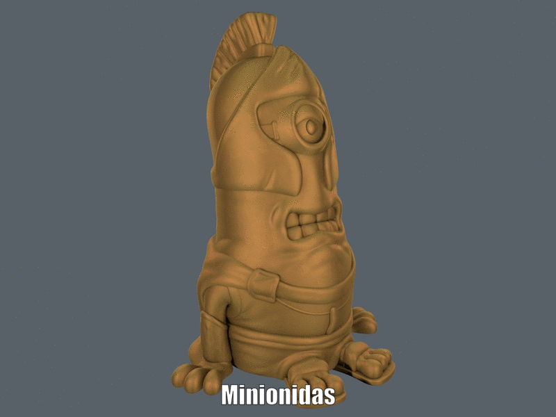 Minionidas.gif Fichier STL Minionides (Impression facile sans support)・Plan pour impression 3D à télécharger, Alsamen