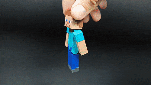 Minecraft Steve and his scooter