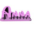 Anna.gif ANNA NAME DESK PLATE CURVED