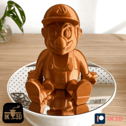 ezgif.com-gif-maker-1.gif STL file SUPER CHUBBY MARIO BROS - NO SUPPORTS - COLOR PRINT・Design to download and 3D print