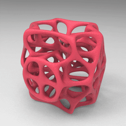 untitled.948.gif STL file VORONOI PARAMETRIC CUBE PARAMETRIC LAMP table・3D printing idea to download, nikosanchez8898