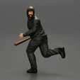 ezgif.com-gif-maker-1.gif gangster man in hoodie fears running and holds a baseball bat