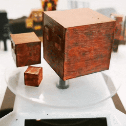 GIF-220412_184123.gif Download STL file Magma Cube Minecraft Mob (3 size pieces) • 3D printing model, Tio_L3da