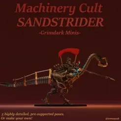 MCS-Strider-Melee.gif [Tabletop Minis - Presupported] >> Machinery Cult Sandstrider - close-quarters engagement variant