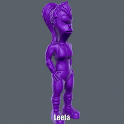 Leela.gif Download free STL file Leela (Easy print no support) • 3D printing object, Alsamen