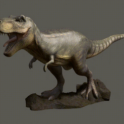trex.gif 3D file T-Rex - Jurassic・3D printer design to download, crazybrain