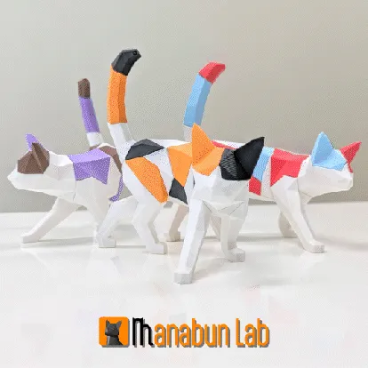 Walking-Cat_gif.gif 🐈Low Poly Walking Cat Puzzle