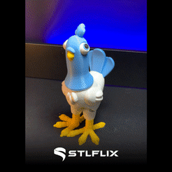 IMG_0962.gif Fichier STL Le pigeon perdu・Modèle à imprimer en 3D à télécharger, STLFLIX