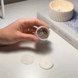 copy_B9DC82CD-A3EB-47E7-813D-173506D8B2E3-1.gif Aromatherapie-Tablettenbehälter mit dekorativem Deckel - zwei Größen