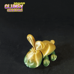 1.gif STL file CLUMSY Bunny・3D printing model to download, Doctor_Craft