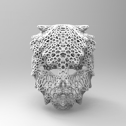 mak.167.gif STL-Datei WIMPERNTUSCHE MASKE VORONOI COSPLAY HALLOWEEN・3D-Druck-Idee zum Herunterladen