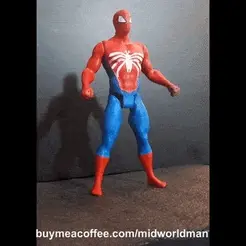 spiderman.gif Spiderman Articulated Toy (Basic Version 1)