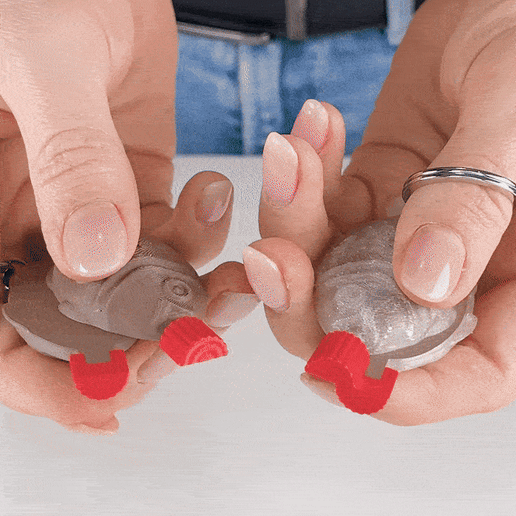 ✨ Soy Sauce Container Fidget Keychain Magnet, 🍣 Sushi Fun Toy! - 3D model önizlemesi