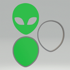 STL00981.gif Файл 3D Форма для бомбочек для ванны с инопланетянами 3шт・Шаблон для загрузки и 3D-печати