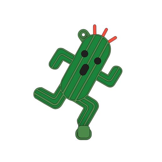 16-CACTUAR-HOLDER.mp4 FINAL FANTASY - Cactuar - Key Holder