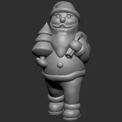santa3_hole_beg.gif Fichier STL Père Noël - DÉCORATION D'ARBRE DE NOËL・Modèle pour impression 3D à télécharger