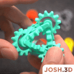 gear-fidget.gif 3D file Infinity Gear Fidget Toy・Model to download and 3D print, Josh3Dshop