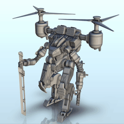 GIF-V06.gif Fichier STL Robot de combat Ihris (6) - BattleTech MechWarrior Warhammer Scifi Science fiction SF 40k Warhordes Grimdark Confrontation・Plan pour impression 3D à télécharger, Hartolia-Miniatures