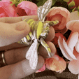 artybeeanimated.gif TINY BUMBLE BEE, SMALL EASY TO PRINT, PRINT IN PLACE, NO SUPPORTS