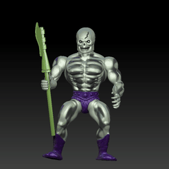 scareglow 2.gif 3D file He-man Scareskull Motu Motu stile action figure・3D print design to download