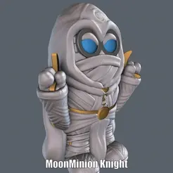 MoonMinion-Knight.gif STL-Datei MoonMinion Knight (Einfacher Druck keine Unterstützung)・Design für den 3D-Druck zum Herunterladen