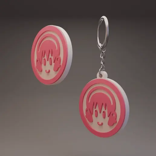 Super Sonico - Keychain and Coin/Badge