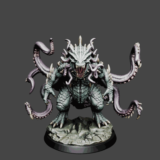 Tentacled Kaiju Monster Miniature