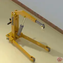 _Sollevatore.gif STL file WORKSHOP HYDRAULIC LIFTER・Model to download and 3D print, motabas