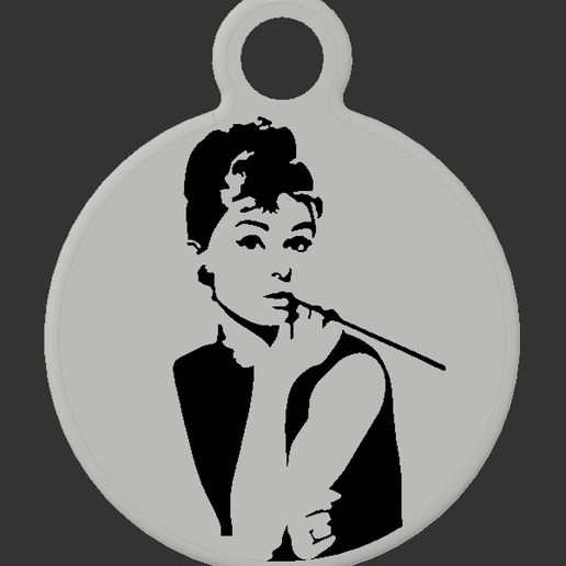 Audrey-Hepburn.gif Llavero Audrey Hepburn