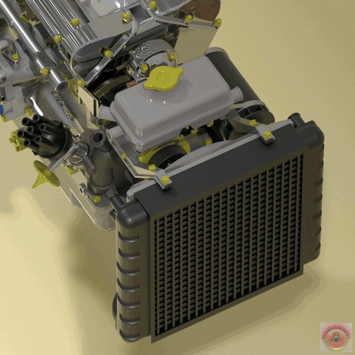 JAGUAR XKE E-TYPE - WATER RADIATOR