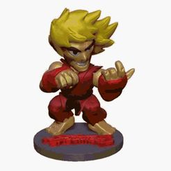 ken~1.gif Free 3D file STREET FIGHTER CHIBI KEN・Design to download and 3D print, ALTRESDE
