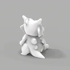 ezgif.com-gif-maker-2.gif CUBONE KEYCHAIN DANIEL ARSHAM STYLE SCULPTURE - WITH CRYSTALS AND MINERALS