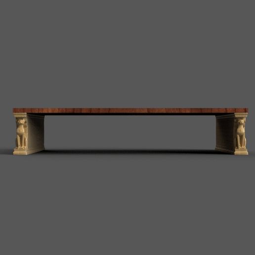 STL file Egyptian Bastet Monitor Riser – 3D STL File for Desk Decor 📁 ...