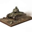 WWII-Tank-Display.mp4 T-34 Tank Diorama STL - WWII Soviet Tank 3D Print Model
