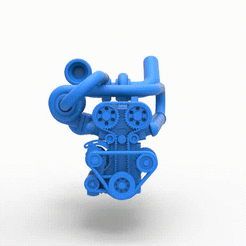 Engine.gif Fichier 3D Moteur Diecast Twin Turbo à six cylindres en ligne Échelle 1:25・Design pour imprimante 3D à télécharger