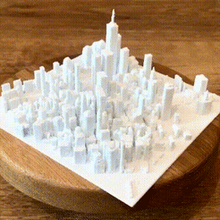 ermal ae STL file Famous Places of New York City - Manhattan, Empire State Building, Times Square・3D printing idea to download