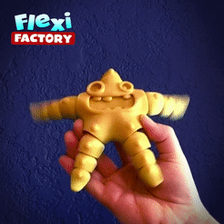 Flexi Starfish.gif Файл STL Симпатичная морская звезда с флекси-принтом・Модель для загрузки и печати в формате 3D