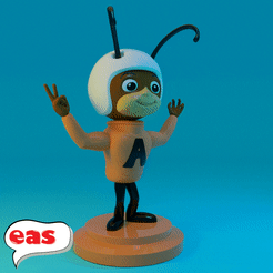 hormiga-atomica.gif Archivo STL Hormiga Atómica- Atom Ant・Idea de impresión 3D para descargar, easalfa