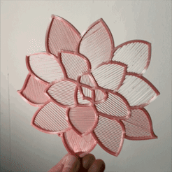 정사각-GIF3.gif STL file 🌸 Flower Shadow string art・3D printing design to download