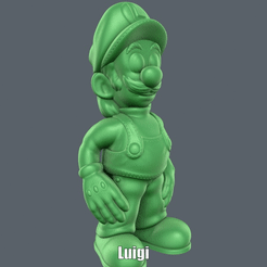 Luigi.gif Archivo STL Luigi (Easy print no support)・Modelo para descargar e imprimir en 3D, Alsamen