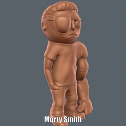 Morty-Smith.gif Файл STL Morty Smith (Easy print no support)・Модель для загрузки и печати в формате 3D